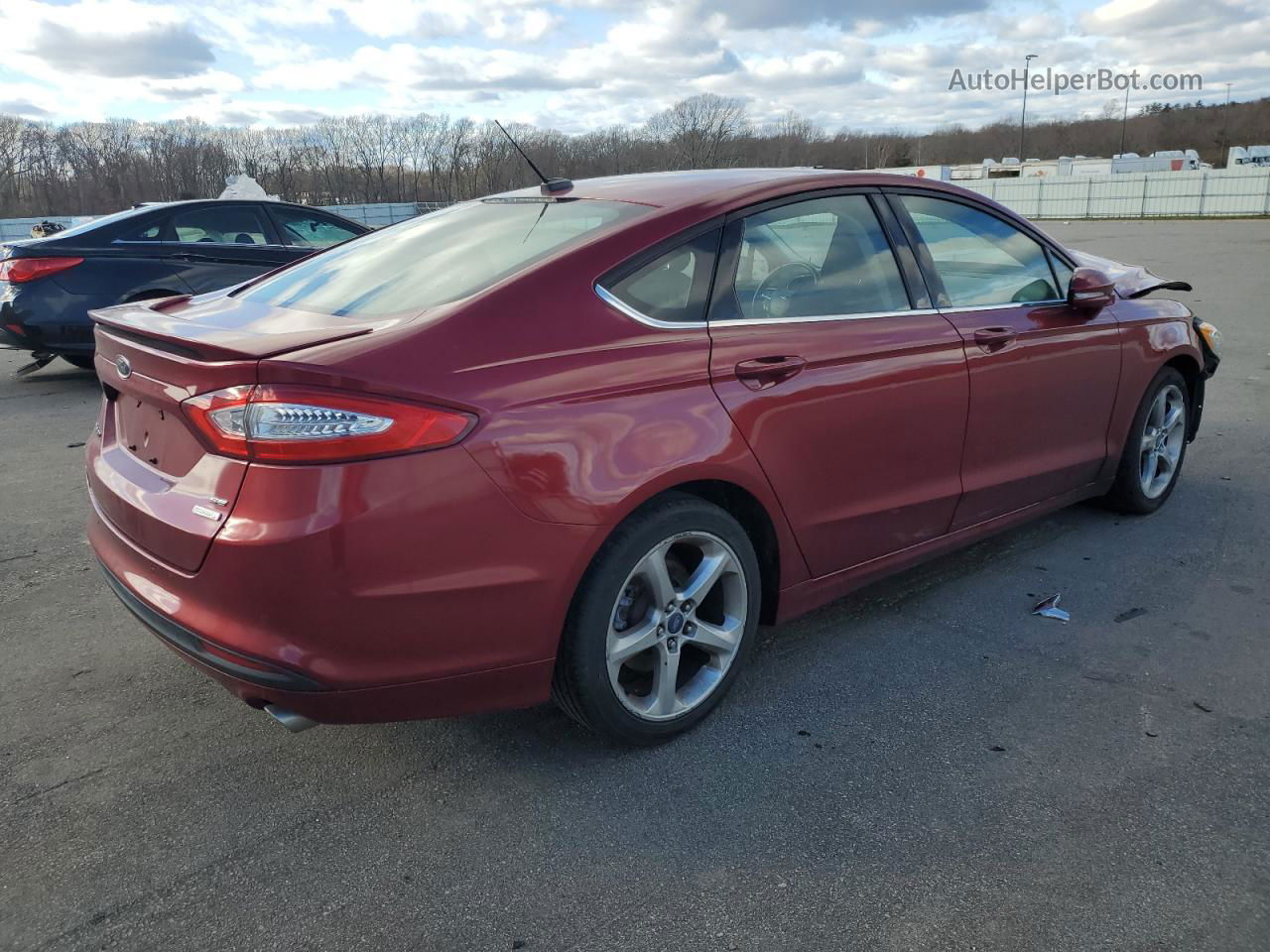 2013 Ford Fusion Se Red vin: 3FA6P0HR4DR337243