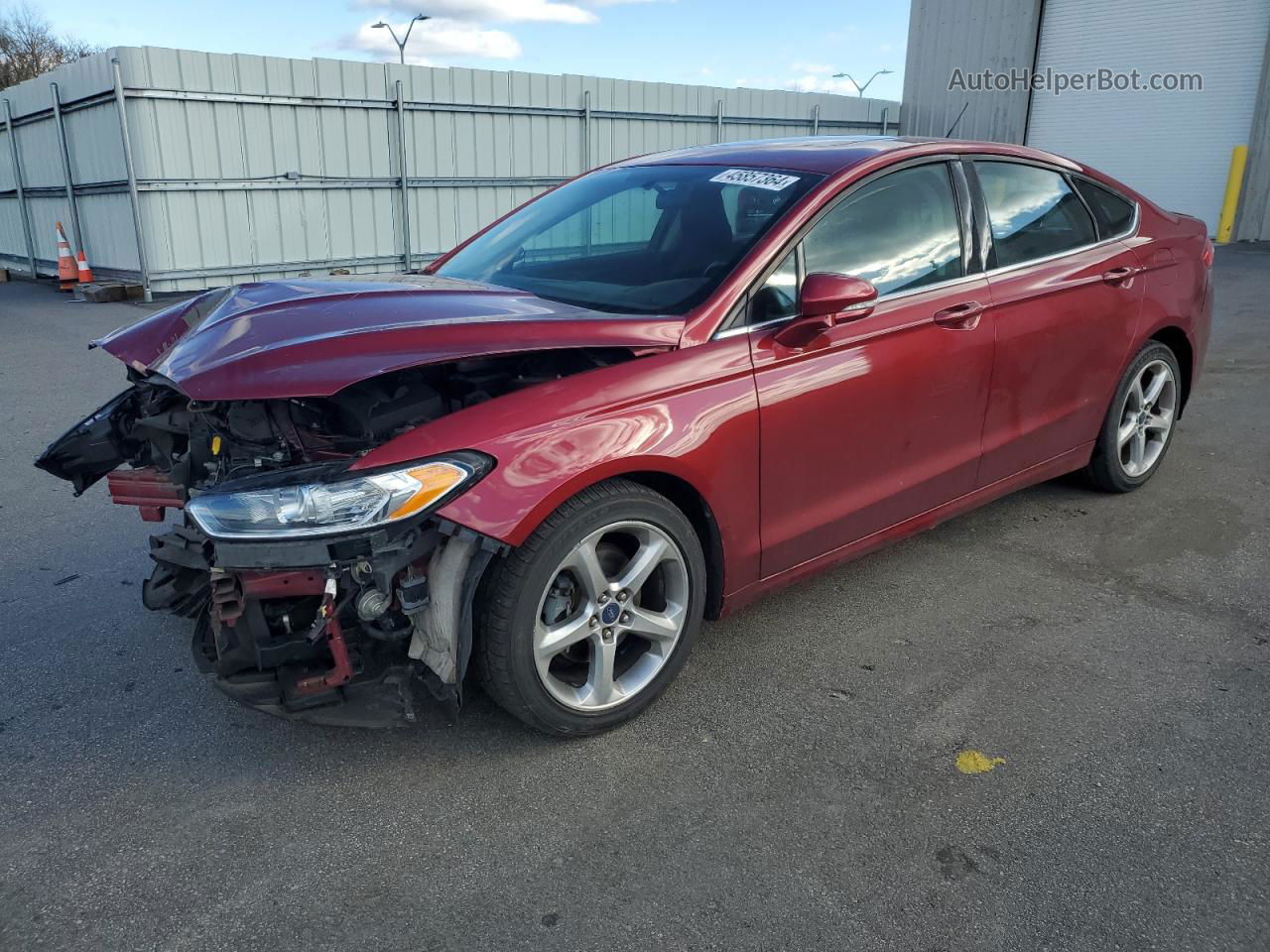 2013 Ford Fusion Se Red vin: 3FA6P0HR4DR337243