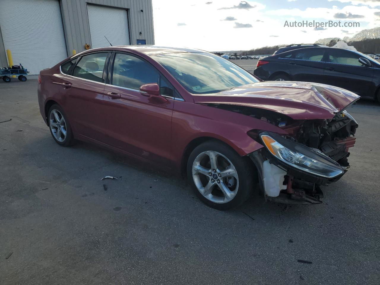 2013 Ford Fusion Se Red vin: 3FA6P0HR4DR337243