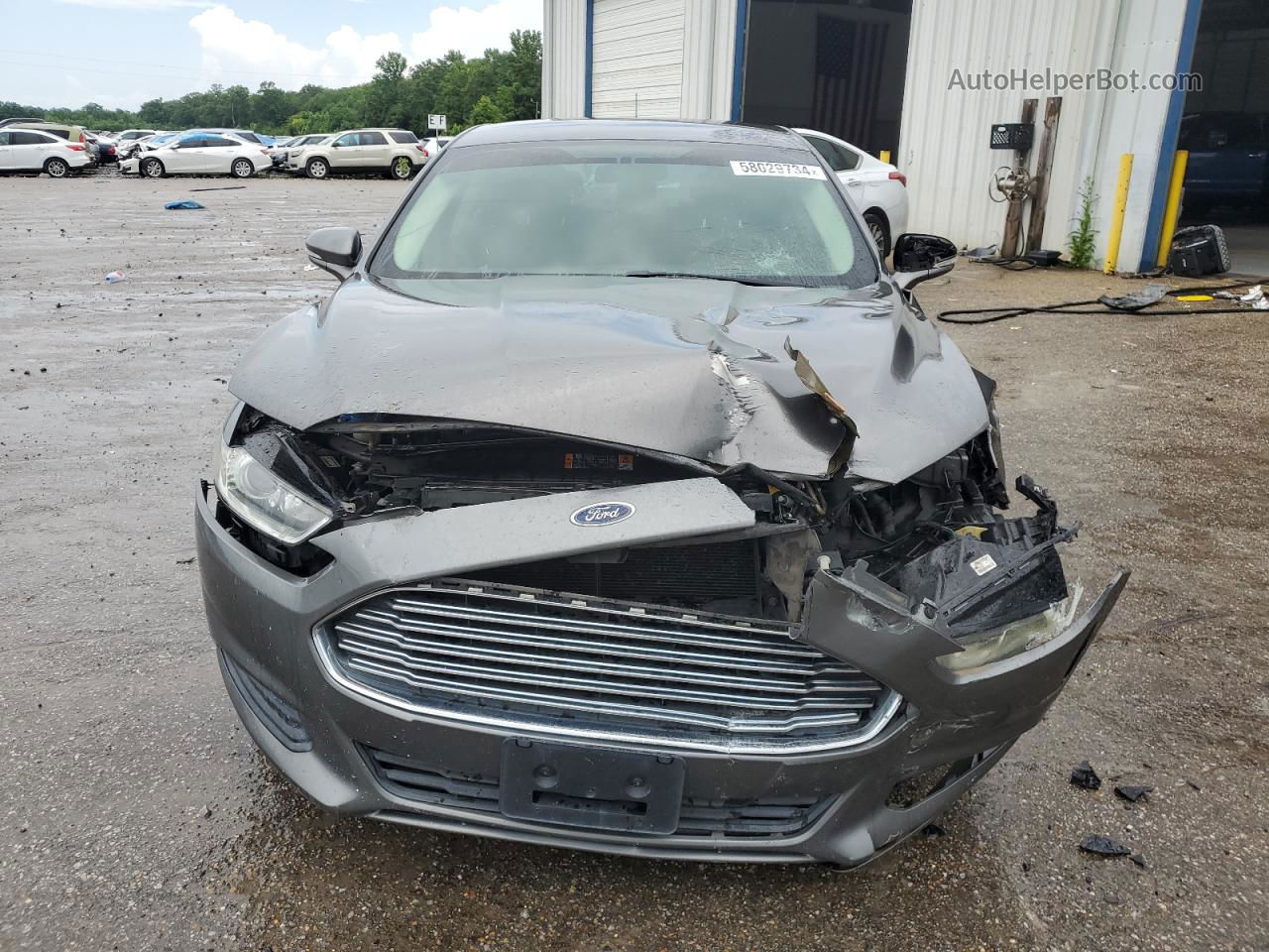 2013 Ford Fusion Se Gray vin: 3FA6P0HR5DR121076