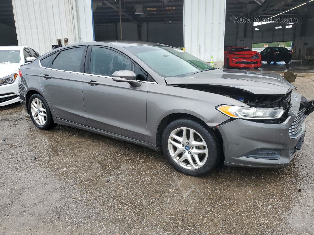 2013 Ford Fusion Se Gray vin: 3FA6P0HR5DR121076