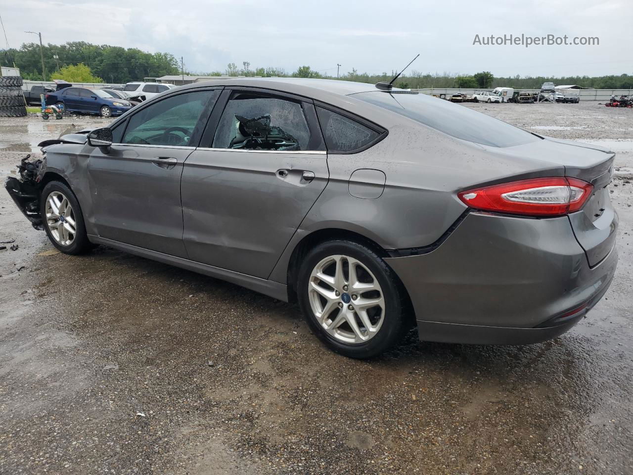 2013 Ford Fusion Se Gray vin: 3FA6P0HR5DR121076