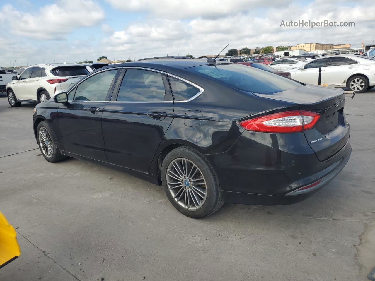 2013 Ford Fusion Se Black vin: 3FA6P0HR5DR156314