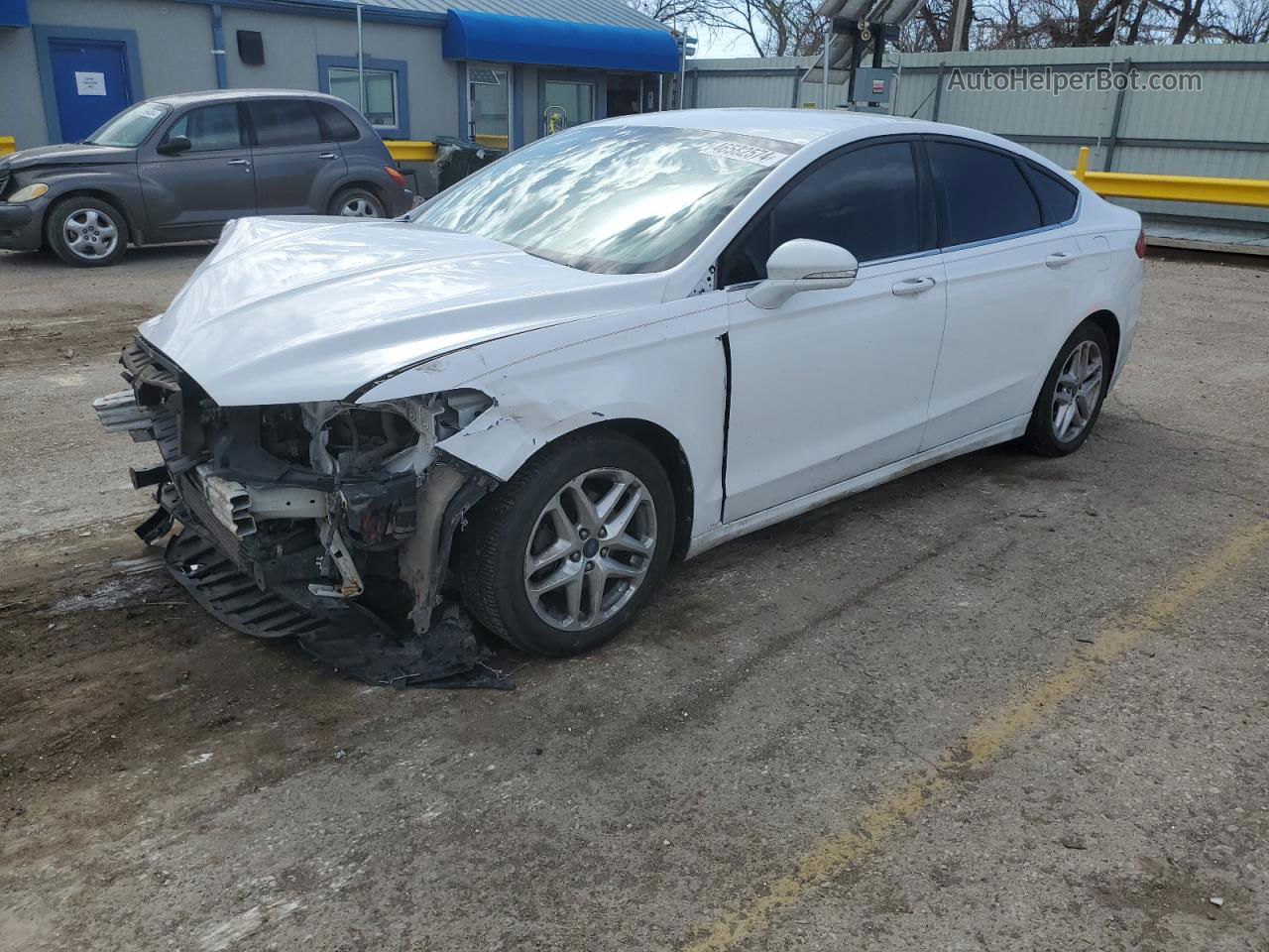 2013 Ford Fusion Se White vin: 3FA6P0HR5DR179429