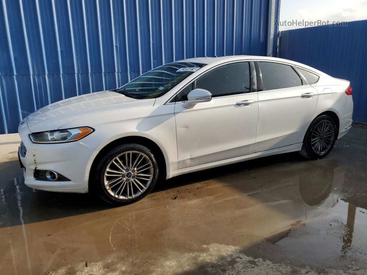 2013 Ford Fusion Se White vin: 3FA6P0HR5DR219119