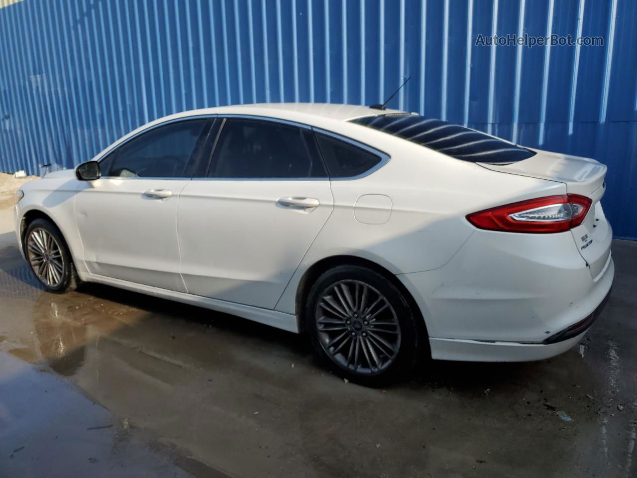 2013 Ford Fusion Se White vin: 3FA6P0HR5DR219119