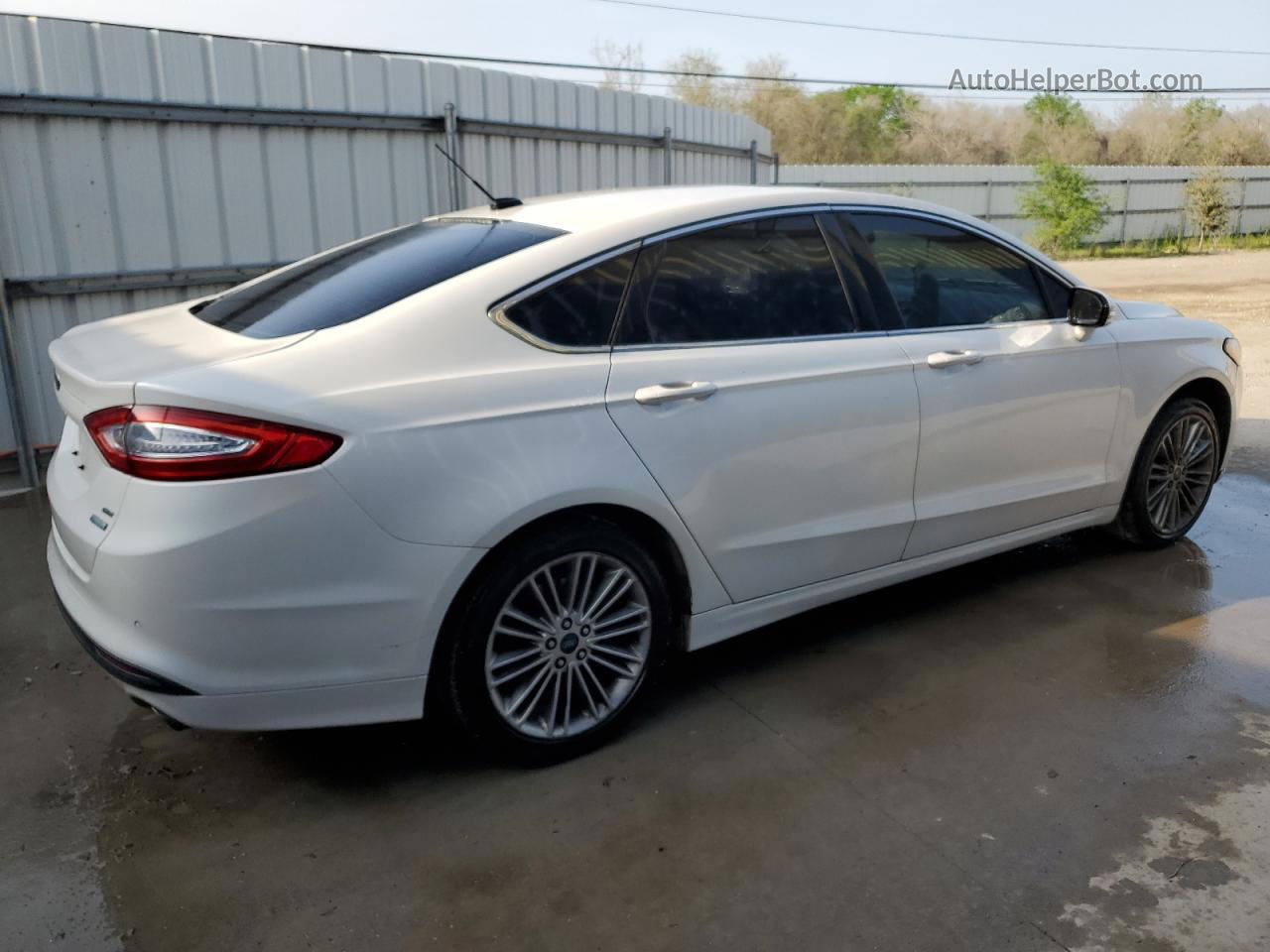 2013 Ford Fusion Se White vin: 3FA6P0HR5DR219119