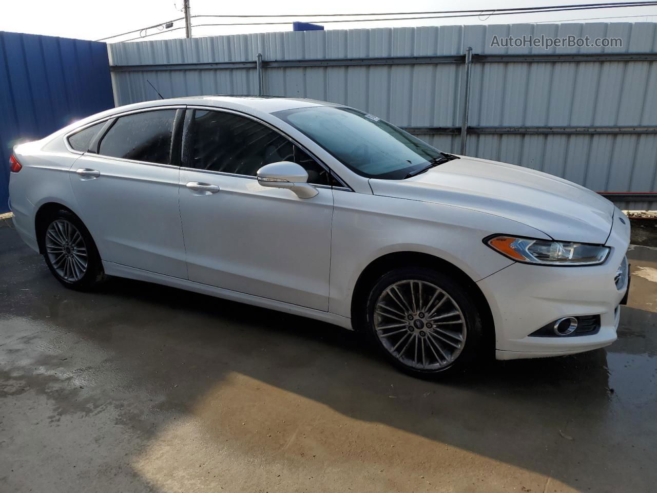 2013 Ford Fusion Se White vin: 3FA6P0HR5DR219119