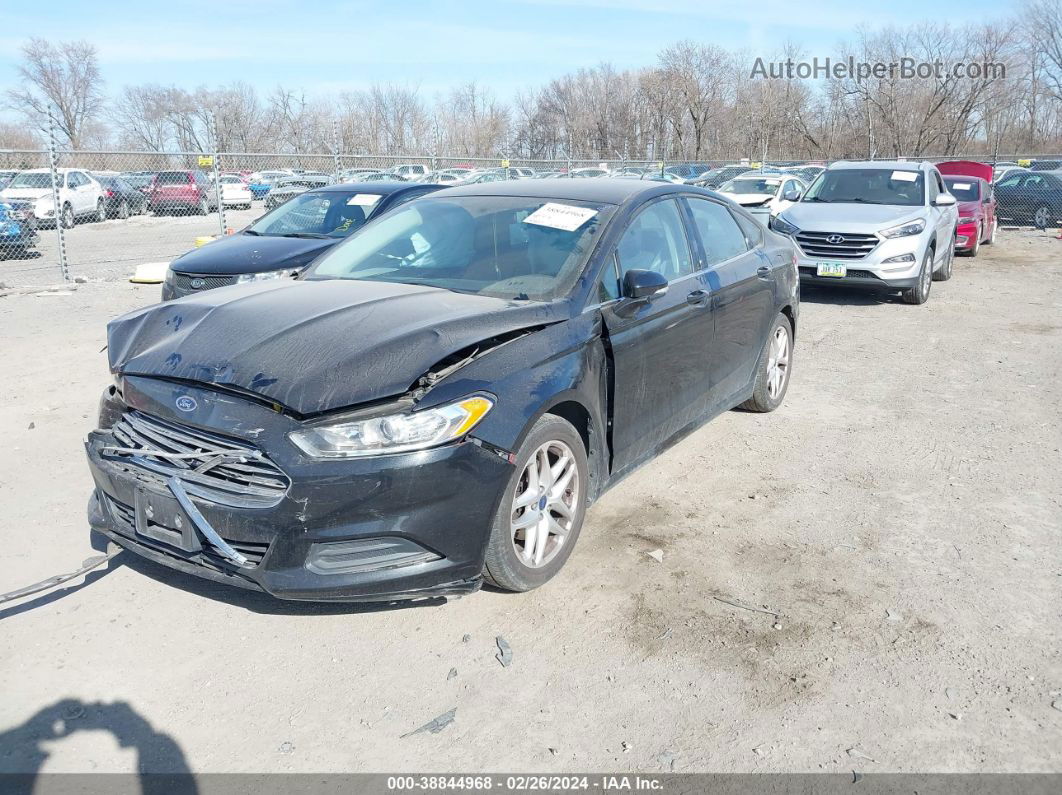 2013 Ford Fusion Se Black vin: 3FA6P0HR5DR259524