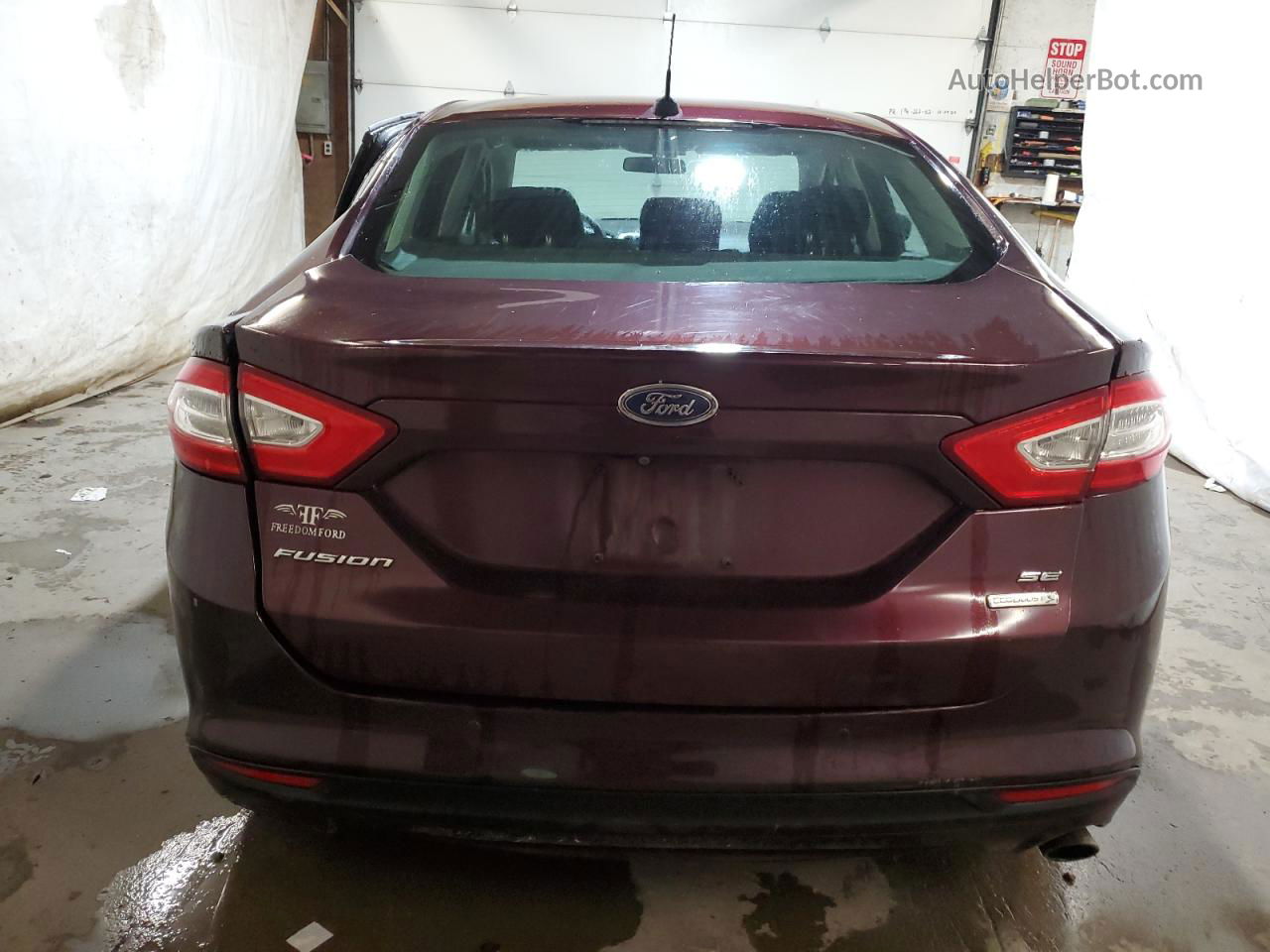 2013 Ford Fusion Se Темно-бордовый vin: 3FA6P0HR6DR106702