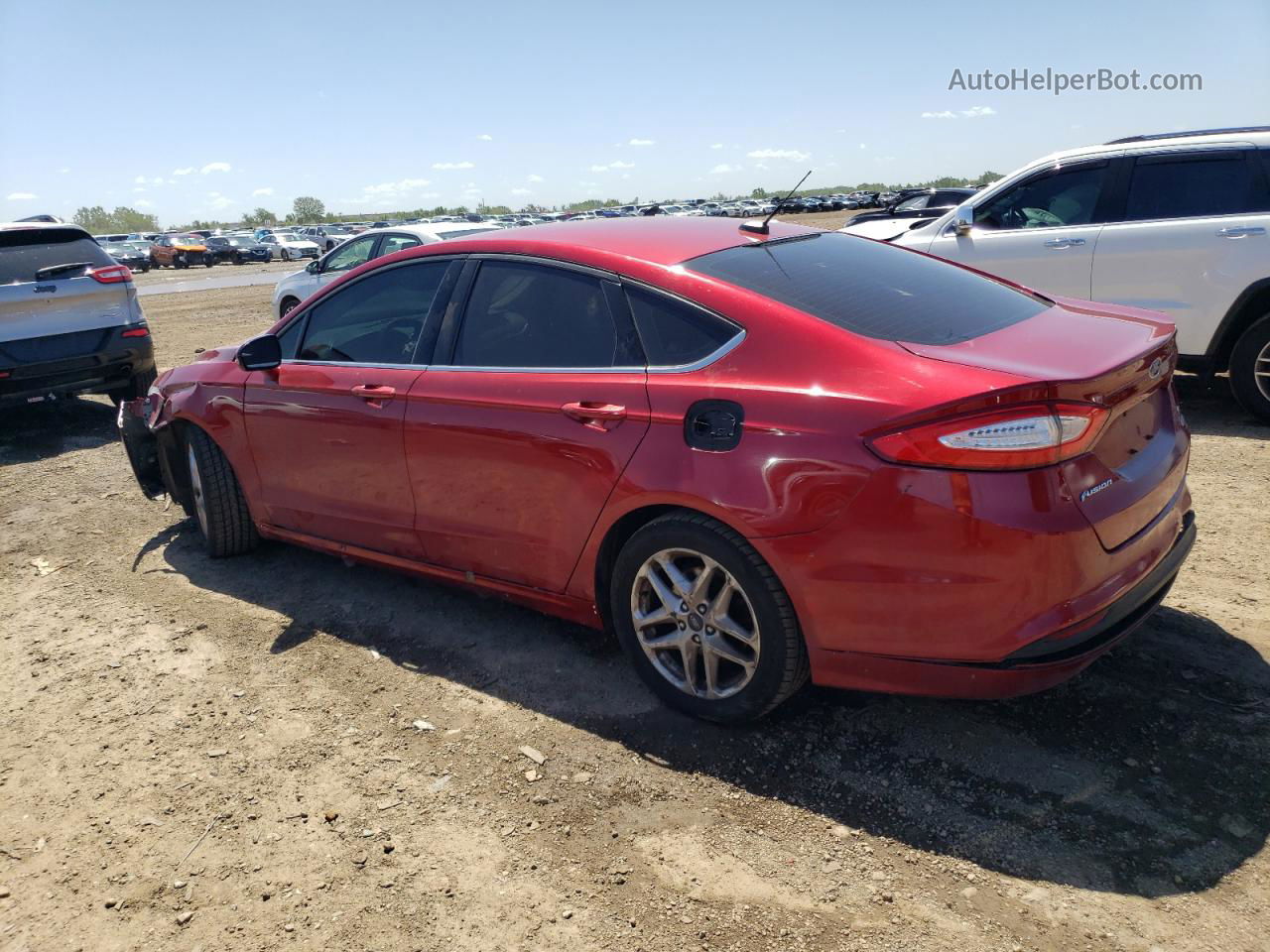 2013 Ford Fusion Se Red vin: 3FA6P0HR6DR131681