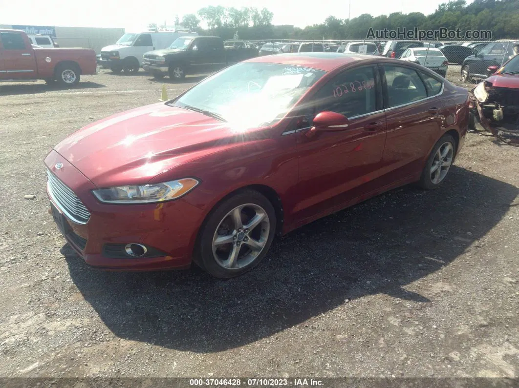 2013 Ford Fusion Se Red vin: 3FA6P0HR6DR161814