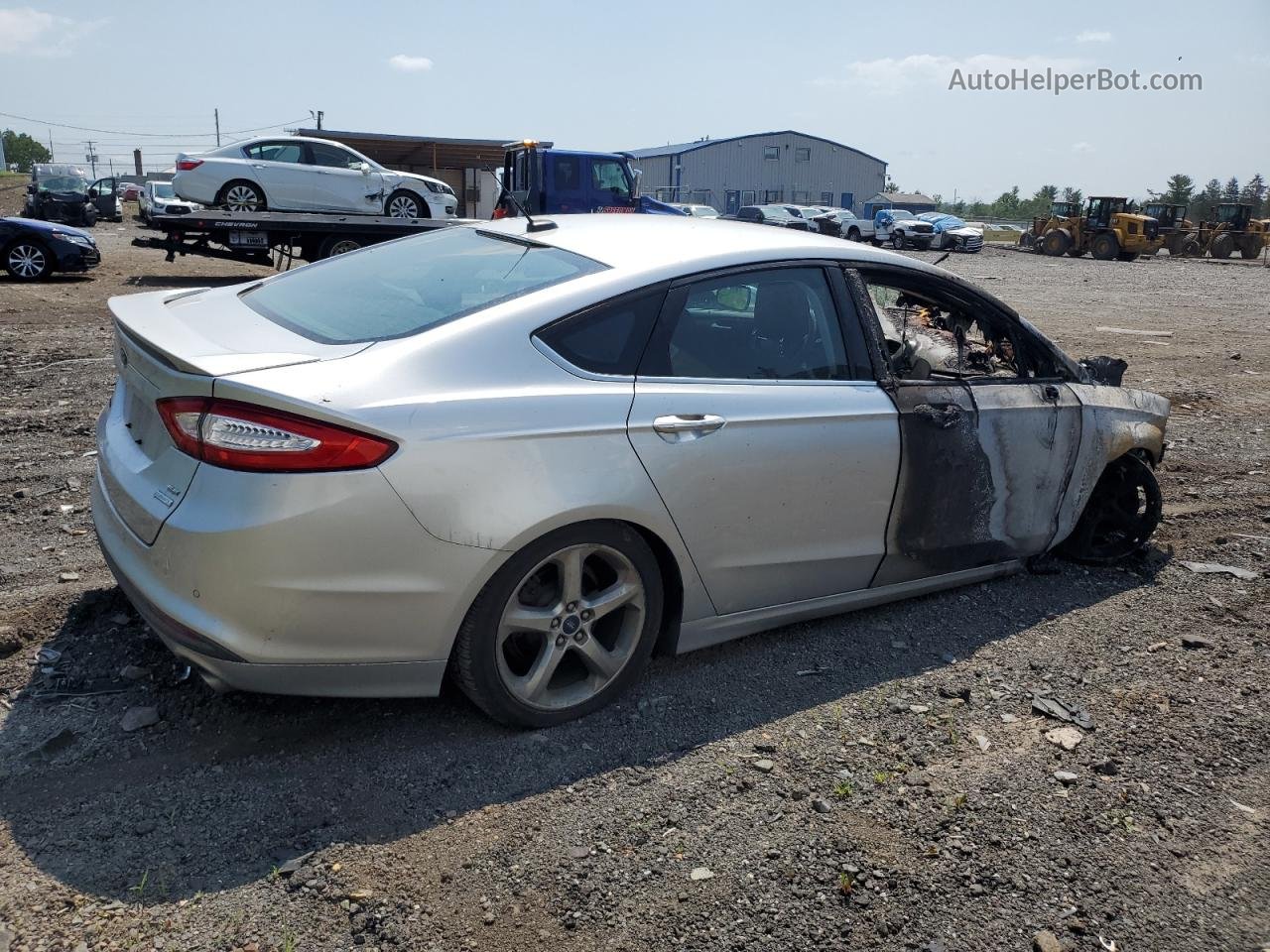 2013 Ford Fusion Se Silver vin: 3FA6P0HR6DR181240