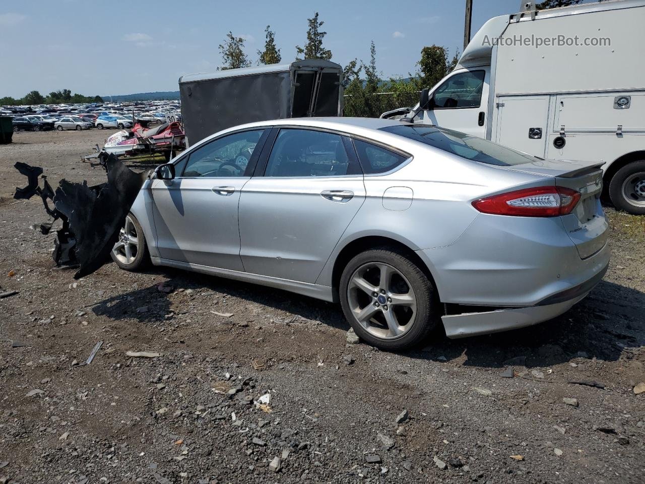 2013 Ford Fusion Se Silver vin: 3FA6P0HR6DR181240