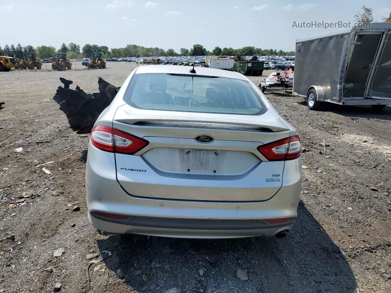 2013 Ford Fusion Se Silver vin: 3FA6P0HR6DR181240