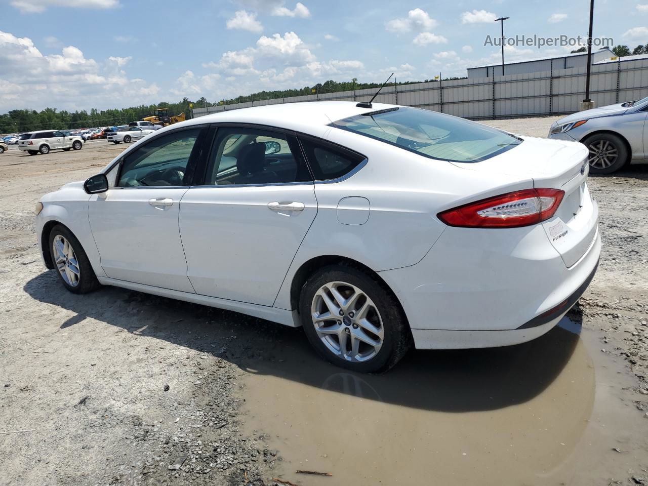 2013 Ford Fusion Se White vin: 3FA6P0HR6DR246586