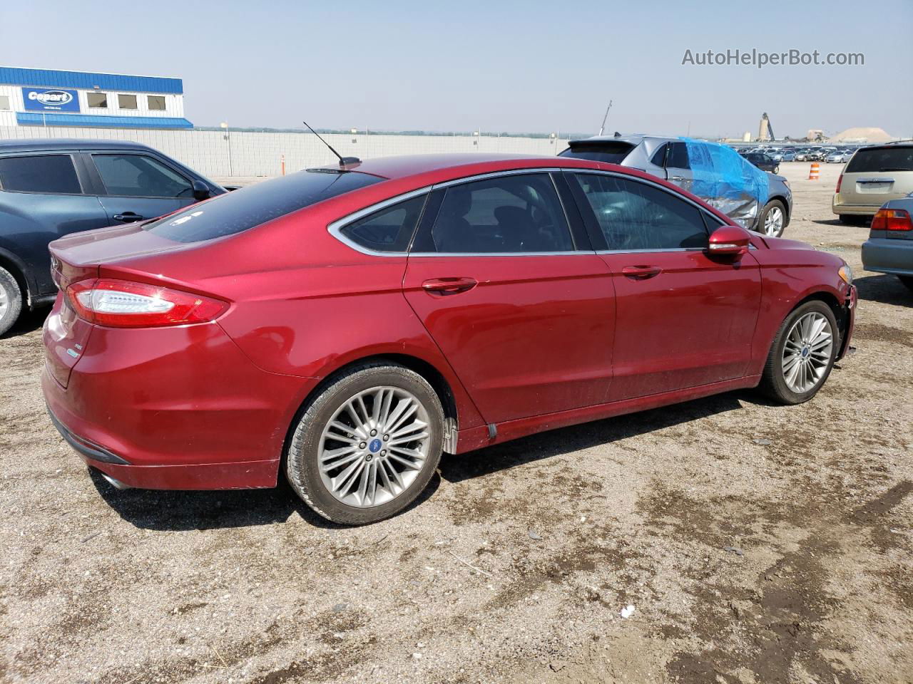 2013 Ford Fusion Se Red vin: 3FA6P0HR6DR254025