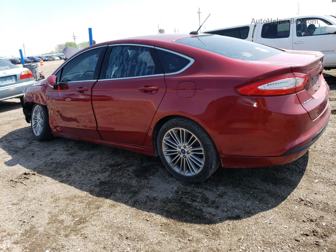 2013 Ford Fusion Se Red vin: 3FA6P0HR6DR254025