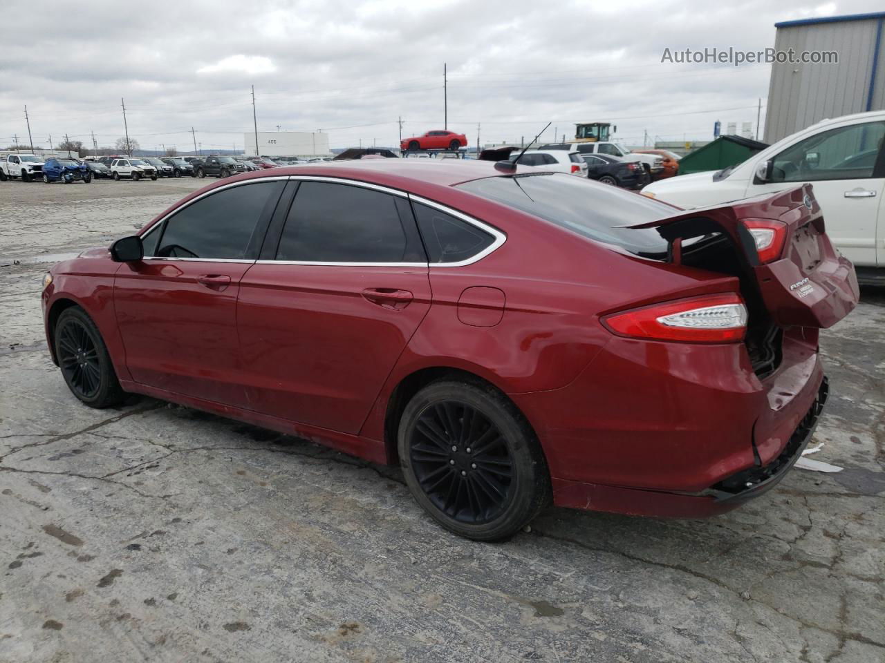 2013 Ford Fusion Se Red vin: 3FA6P0HR6DR260312