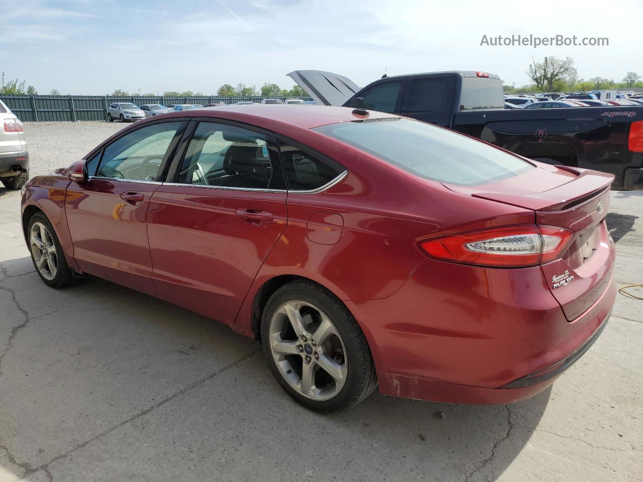 2013 Ford Fusion Se Red vin: 3FA6P0HR6DR343707