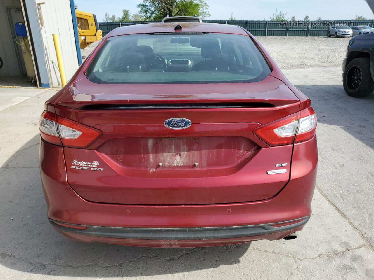 2013 Ford Fusion Se Красный vin: 3FA6P0HR6DR343707