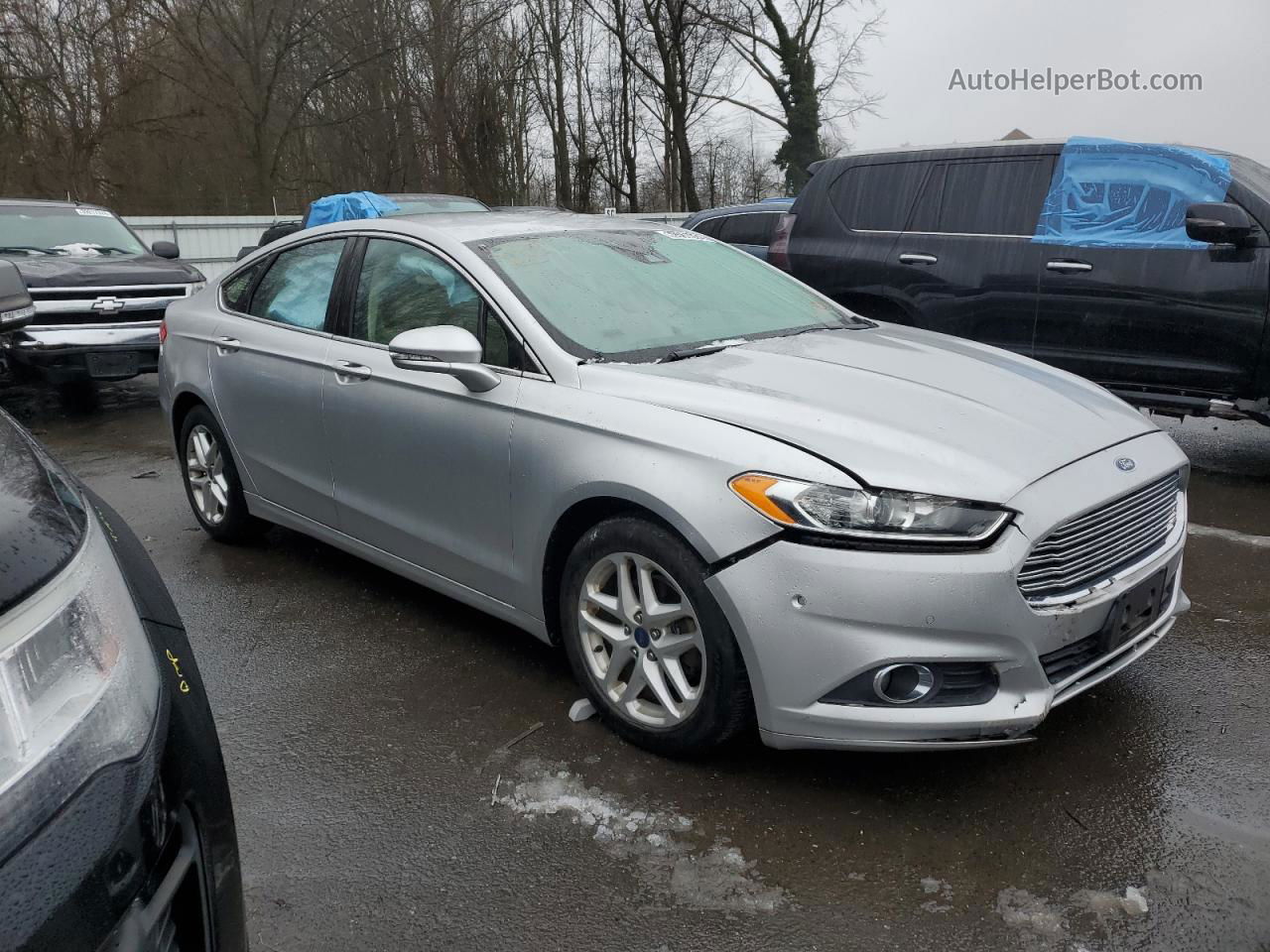 2013 Ford Fusion Se Silver vin: 3FA6P0HR6DR367456