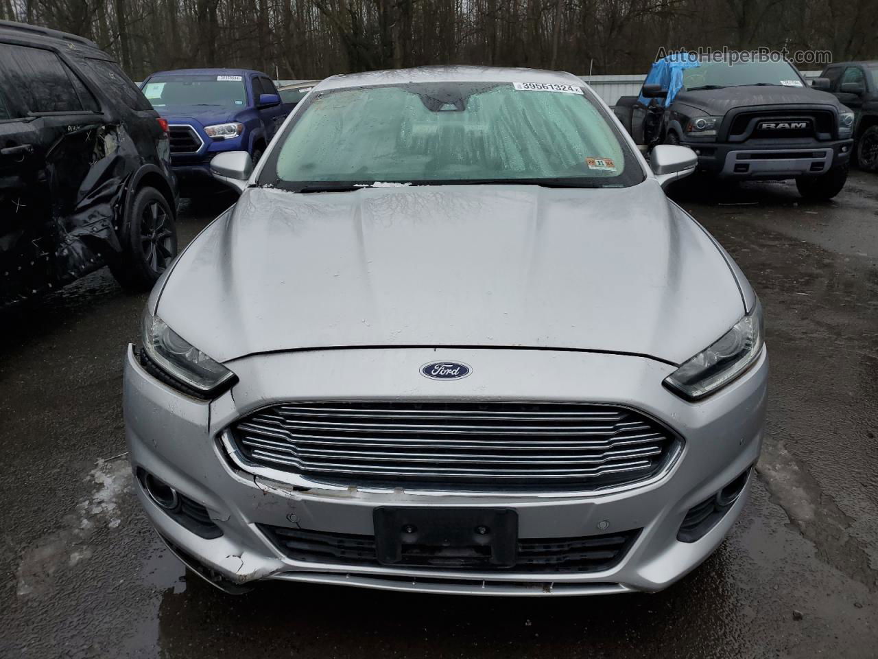 2013 Ford Fusion Se Silver vin: 3FA6P0HR6DR367456