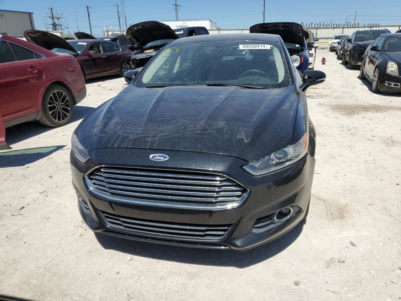 2013 Ford Fusion Se Black vin: 3FA6P0HR6DR370258