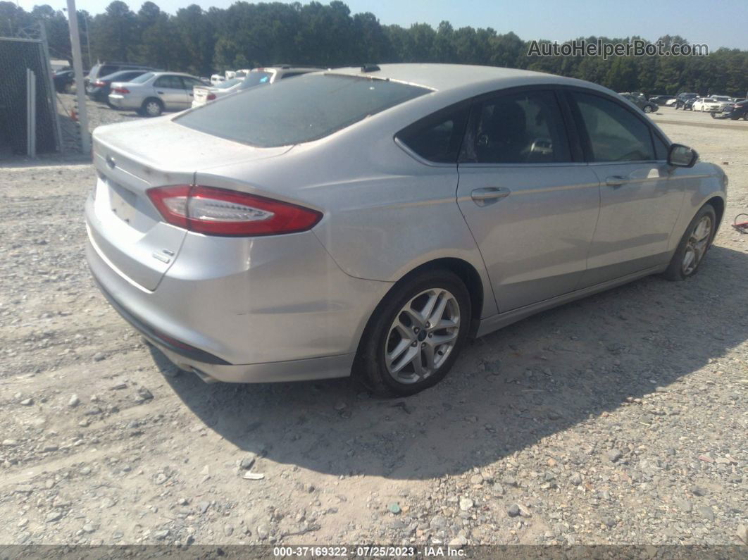 2013 Ford Fusion Se Silver vin: 3FA6P0HR6DR375251