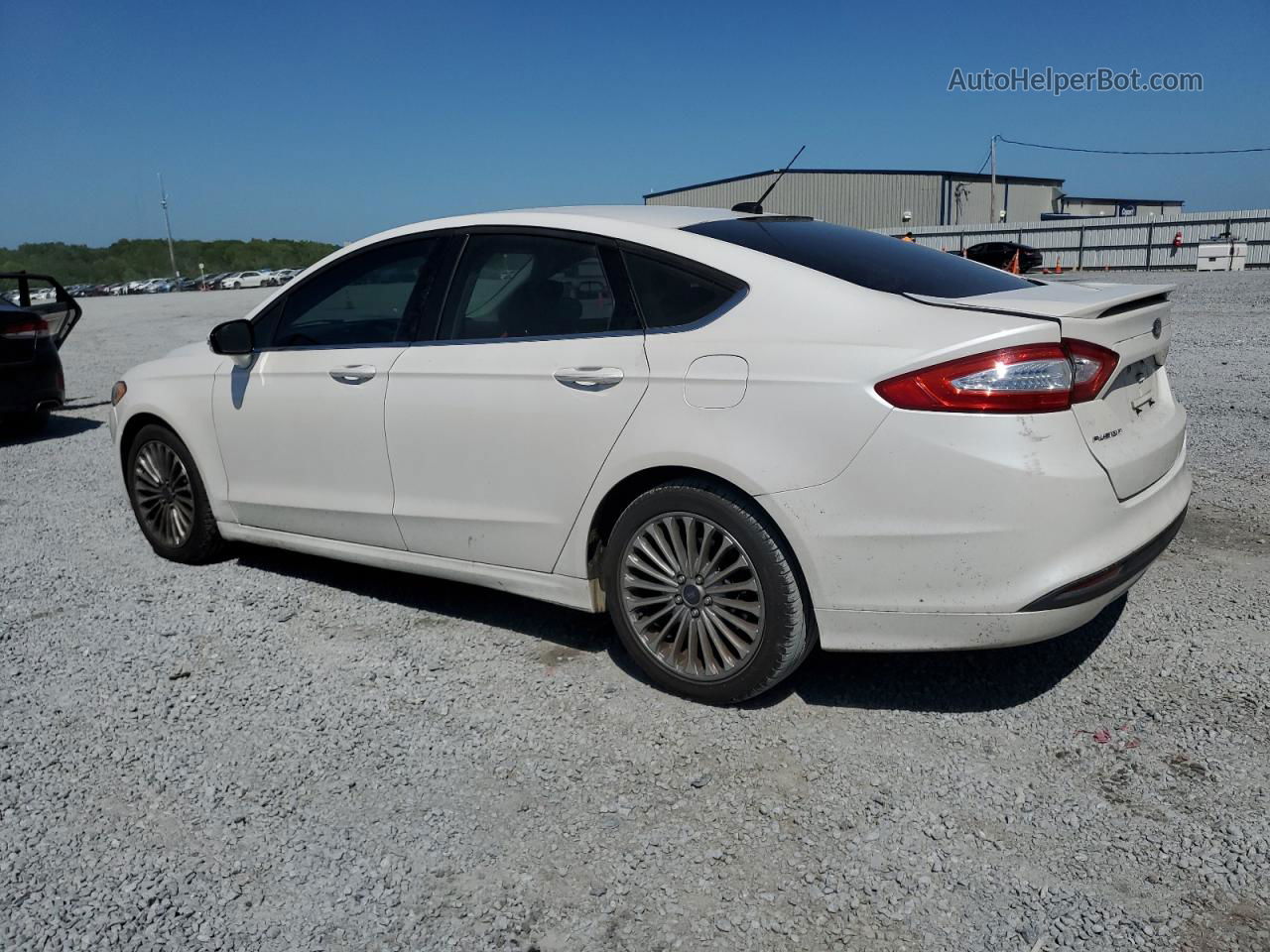 2013 Ford Fusion Se White vin: 3FA6P0HR6DR375315