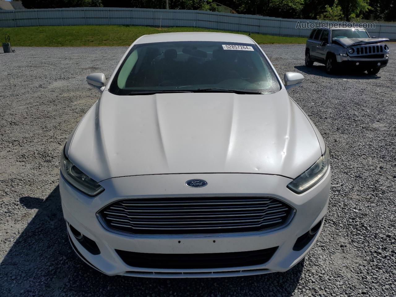 2013 Ford Fusion Se White vin: 3FA6P0HR6DR375315