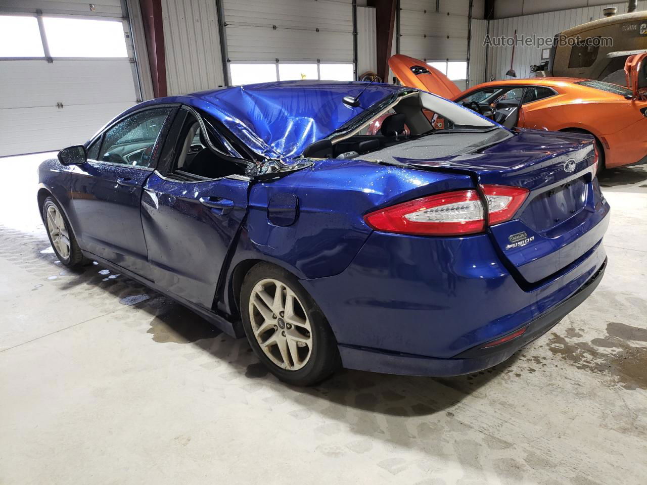 2013 Ford Fusion Se Blue vin: 3FA6P0HR7DR117921