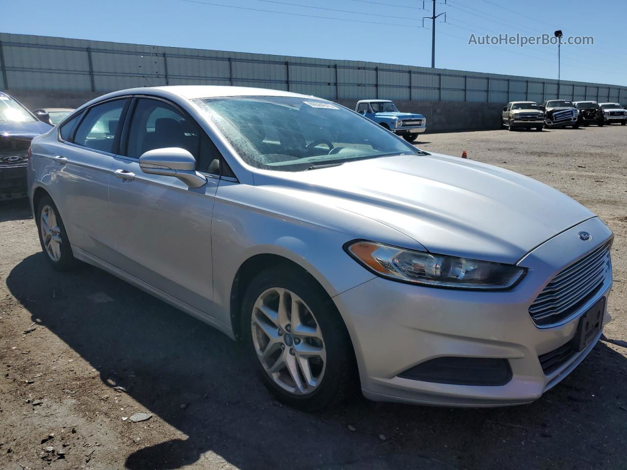 2013 Ford Fusion Se Silver vin: 3FA6P0HR7DR148618