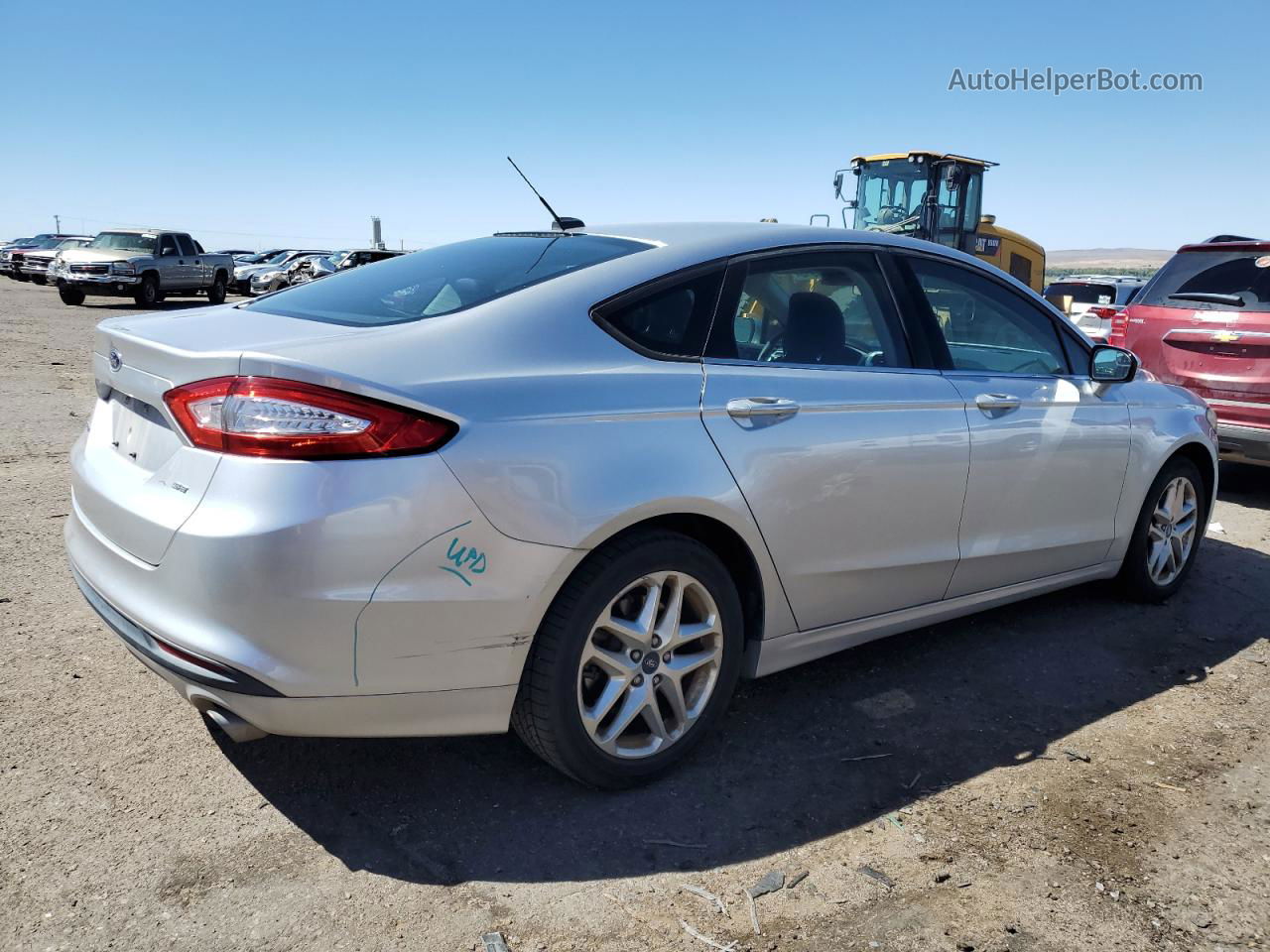 2013 Ford Fusion Se Silver vin: 3FA6P0HR7DR148618