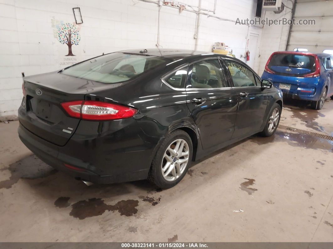 2013 Ford Fusion Se Black vin: 3FA6P0HR7DR149963