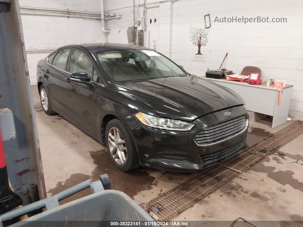 2013 Ford Fusion Se Black vin: 3FA6P0HR7DR149963