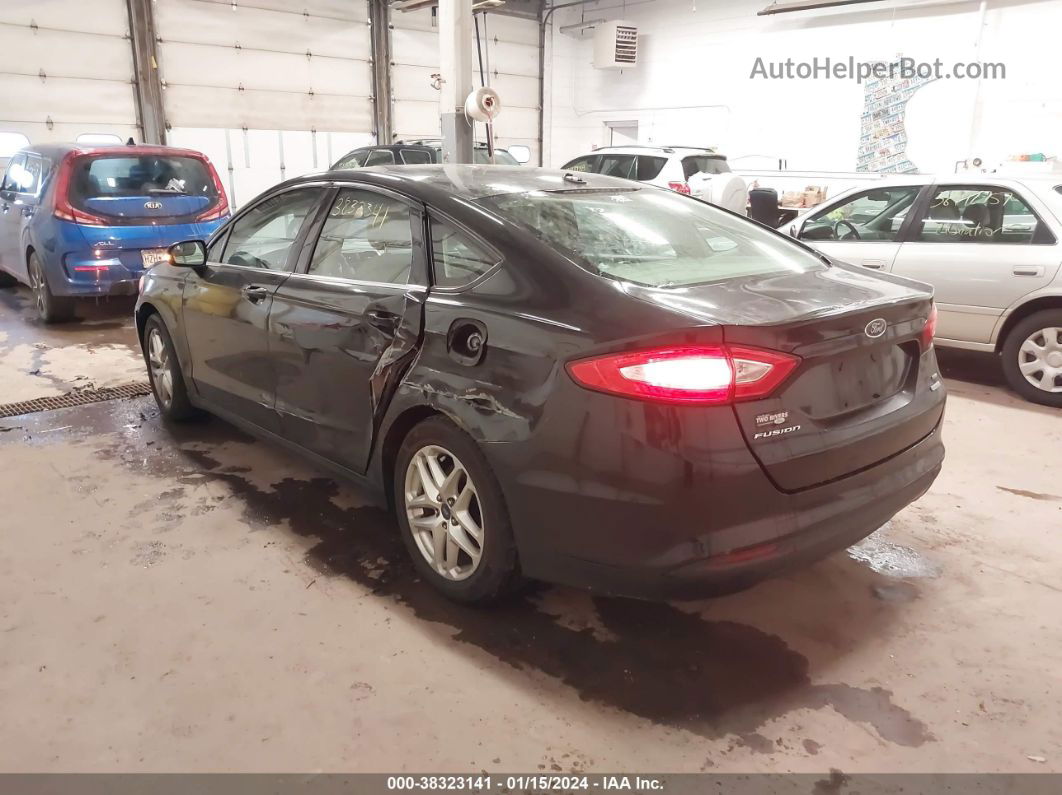 2013 Ford Fusion Se Black vin: 3FA6P0HR7DR149963