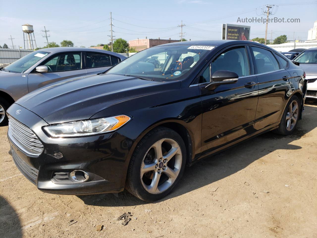 2013 Ford Fusion Se Black vin: 3FA6P0HR7DR162146