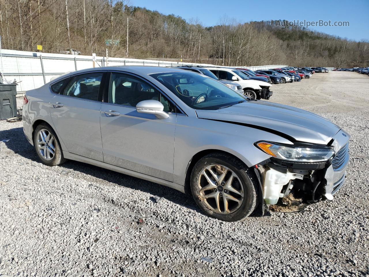 2013 Ford Fusion Se Silver vin: 3FA6P0HR7DR173227