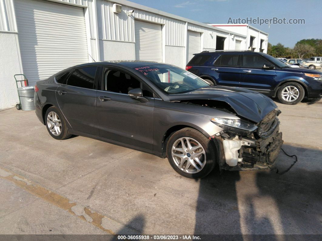 2013 Ford Fusion Se Gray vin: 3FA6P0HR7DR188925