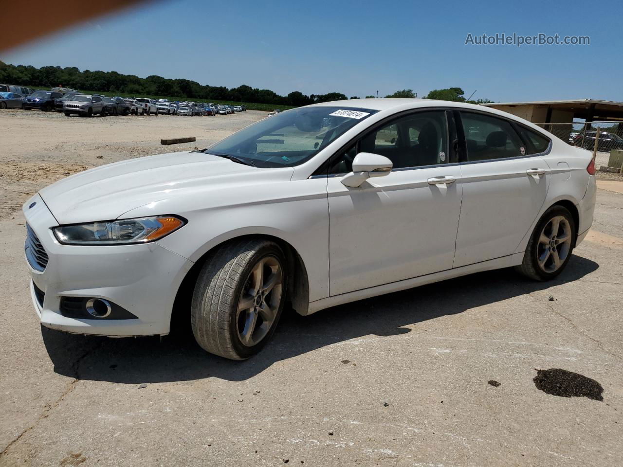 2013 Ford Fusion Se White vin: 3FA6P0HR7DR203973