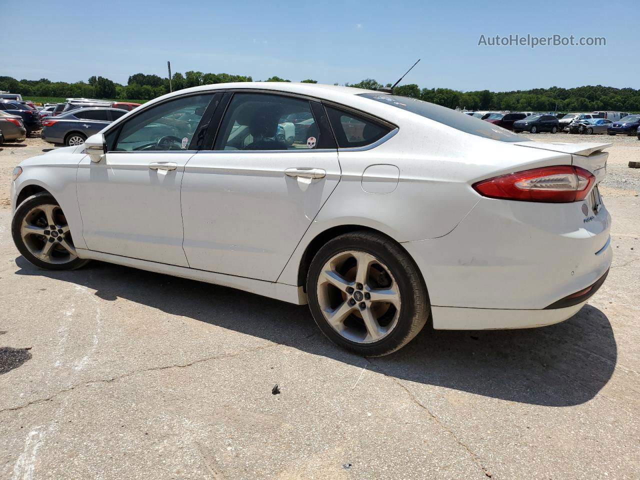 2013 Ford Fusion Se White vin: 3FA6P0HR7DR203973