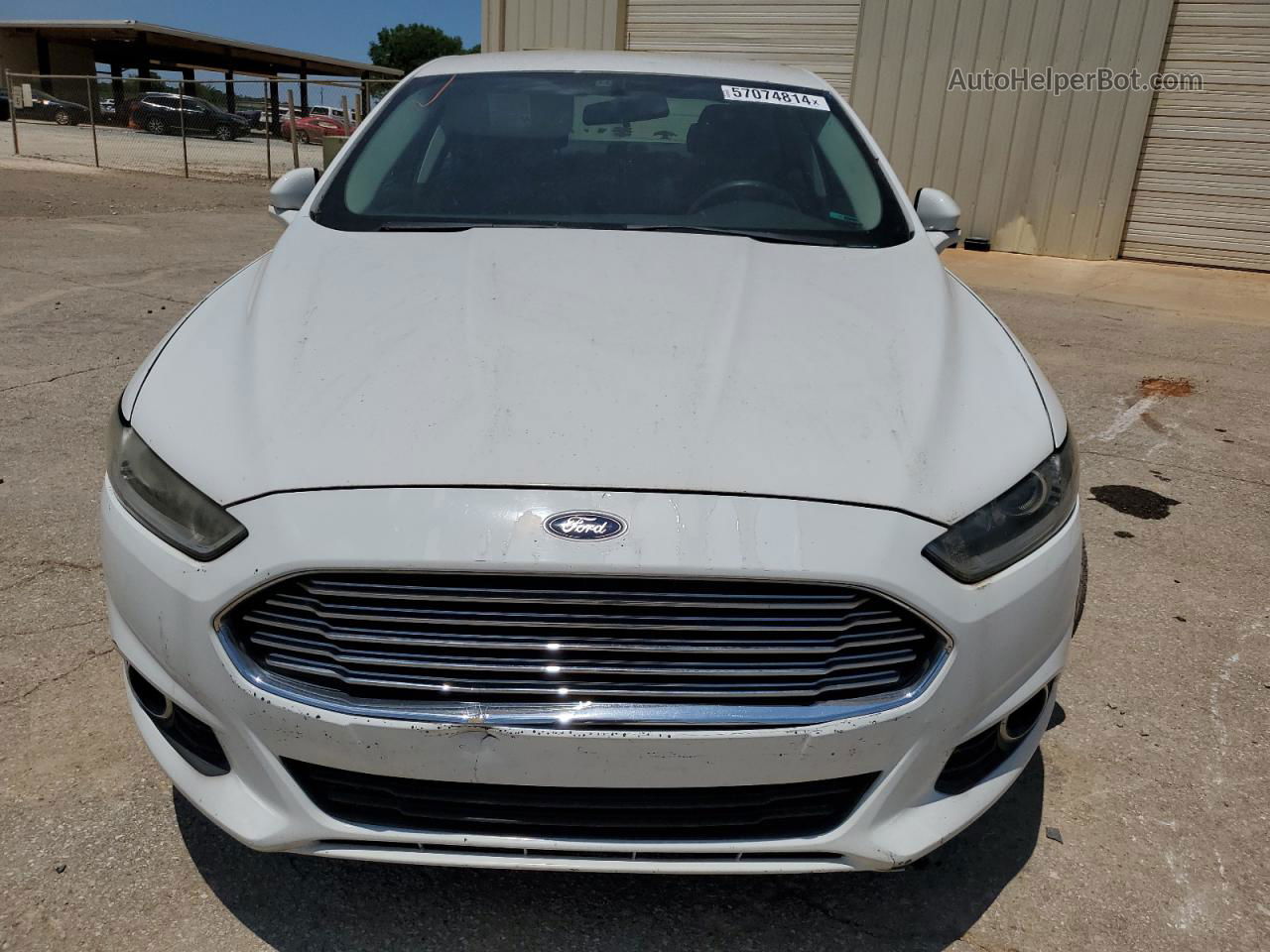 2013 Ford Fusion Se White vin: 3FA6P0HR7DR203973