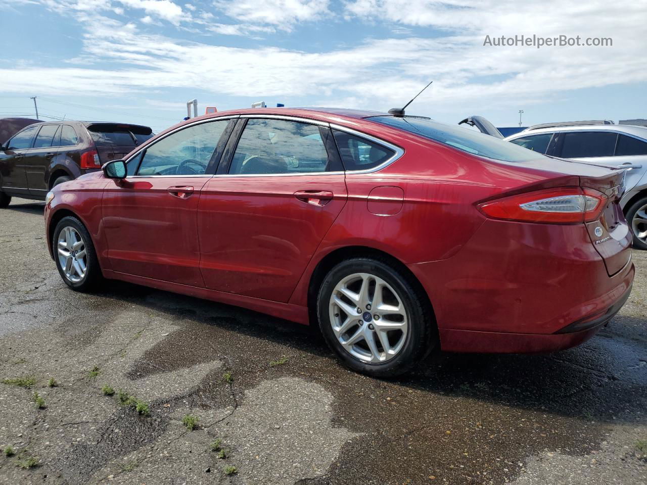 2013 Ford Fusion Se Red vin: 3FA6P0HR7DR218912