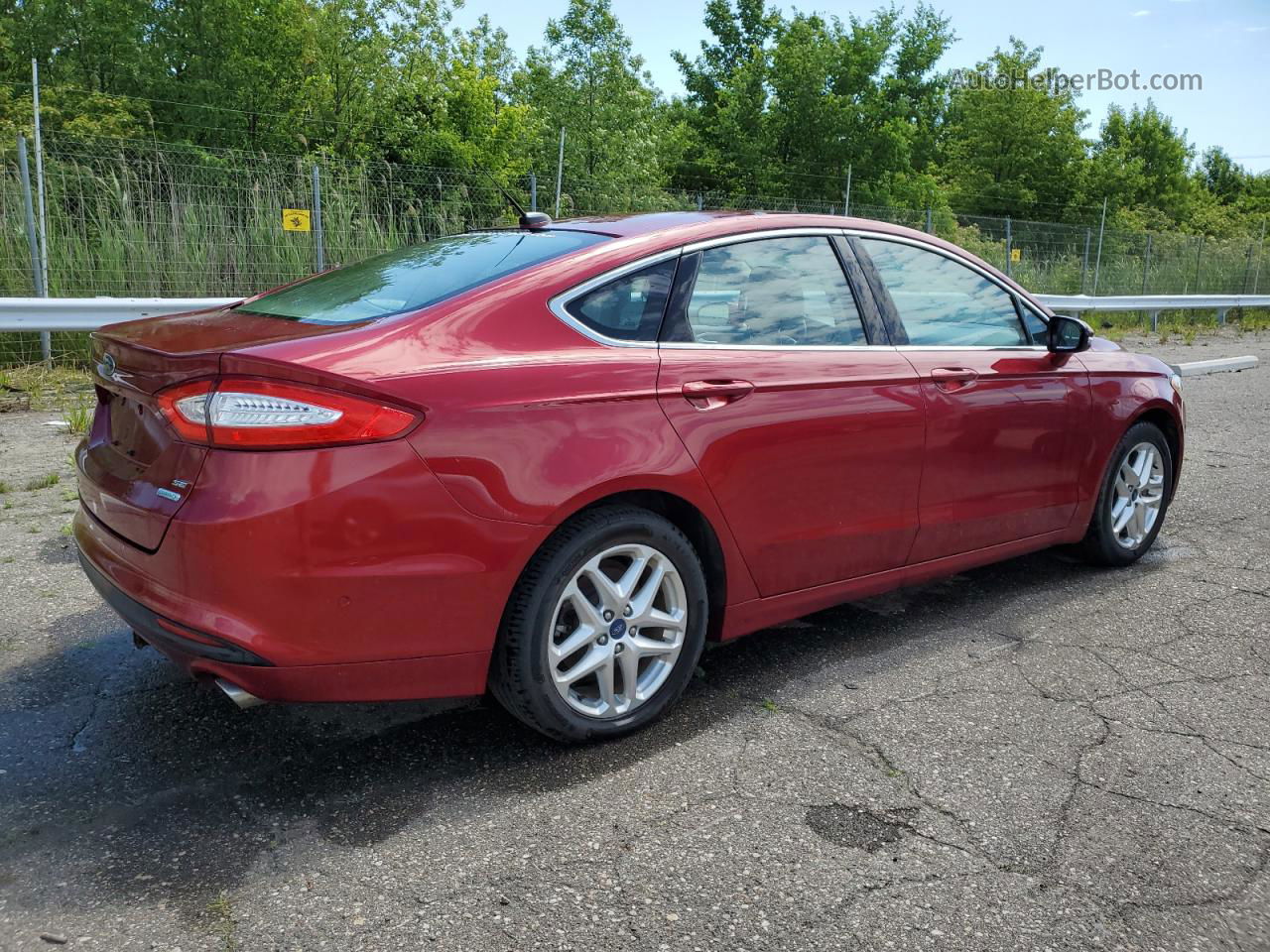 2013 Ford Fusion Se Red vin: 3FA6P0HR7DR218912