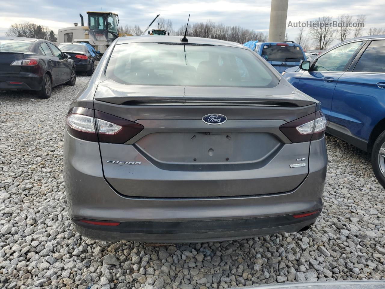 2013 Ford Fusion Se Gray vin: 3FA6P0HR7DR239968