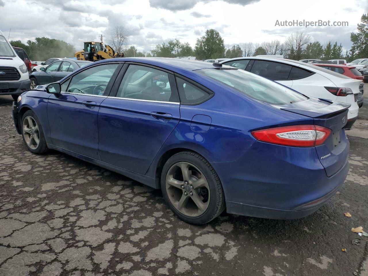 2013 Ford Fusion Se Blue vin: 3FA6P0HR7DR345711