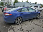 2013 Ford Fusion Se Blue vin: 3FA6P0HR7DR345711