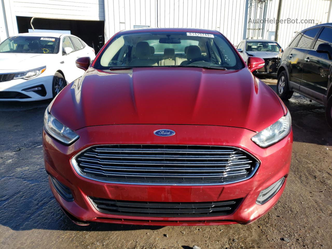 2013 Ford Fusion Se Бордовый vin: 3FA6P0HR7DR382080