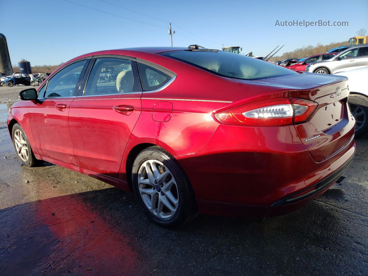 2013 Ford Fusion Se Бордовый vin: 3FA6P0HR7DR382080